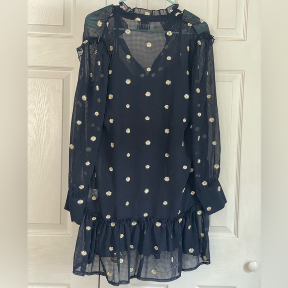 The Shirt by Rochelle Behrens navy with sunflower print - Picture 2 of 6